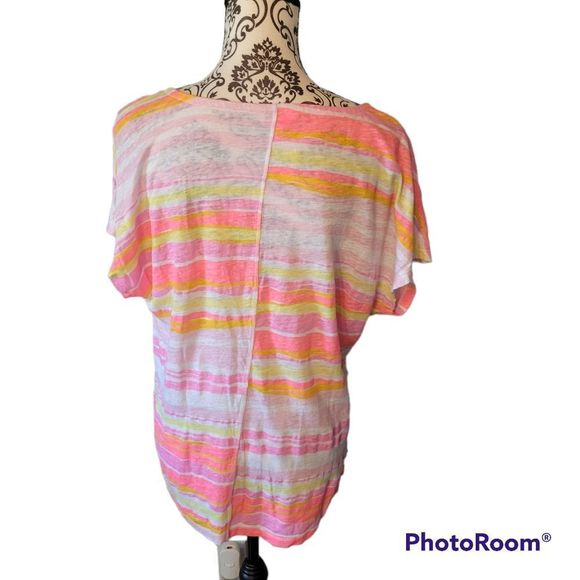 Lilly pulitzer linen stripe top XLarge - Picture 2 of 2